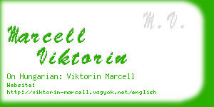 marcell viktorin business card